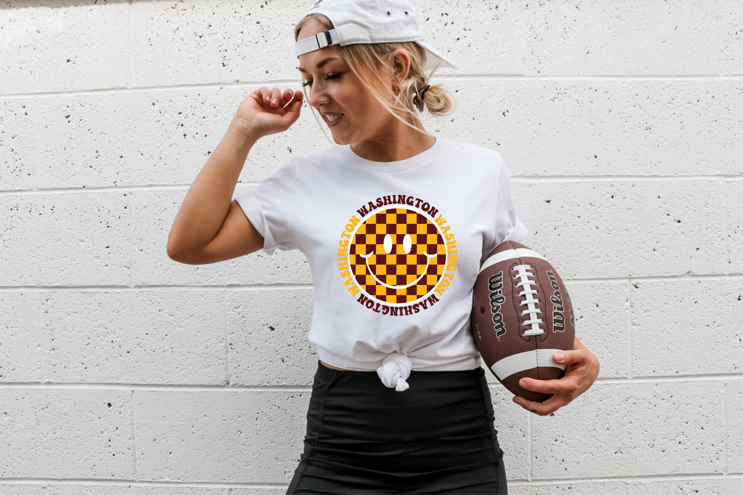 Washington- Checkered Smiley