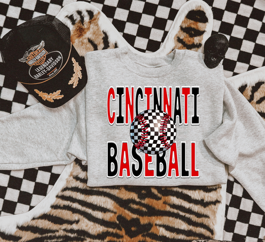 Cincinnati Baseball-Checkered
