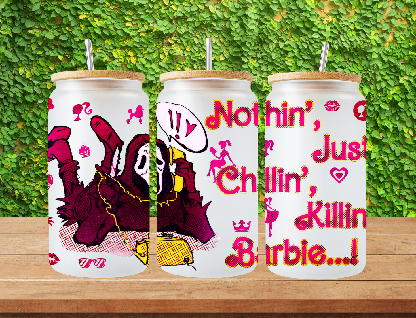 Nothin just chillin, killin, Barbie - UV Libby Wrap