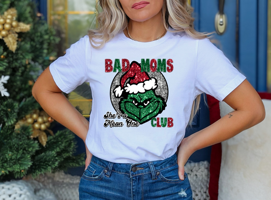 Bad mom's club - faux sequin