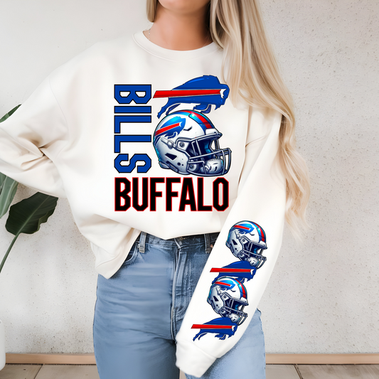 Buffalo Bills Helmet And Logo-Chest