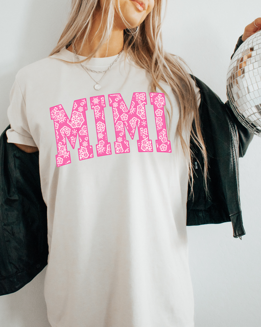 Mimi Pink And White Flowers