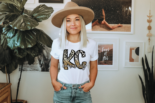KC Kansas City-Leopard Print