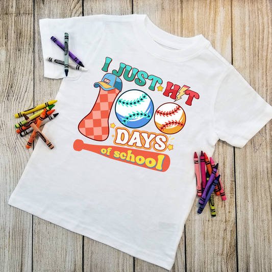 I Just Hit 100 Days Of School - Baseball