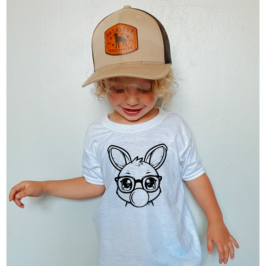 Bubble Gum Bunny BOY BLACK -DTF Transfer