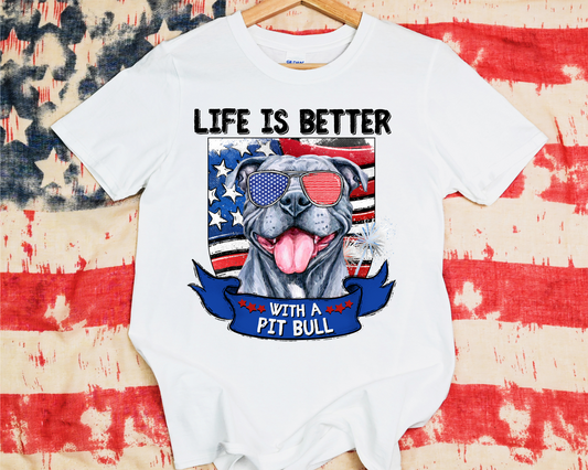 Life Is Better With A Grey Pitbull