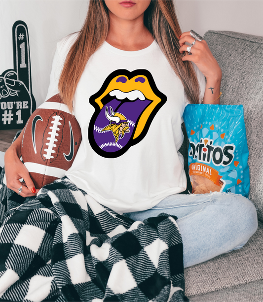 Viking on stitched tongue