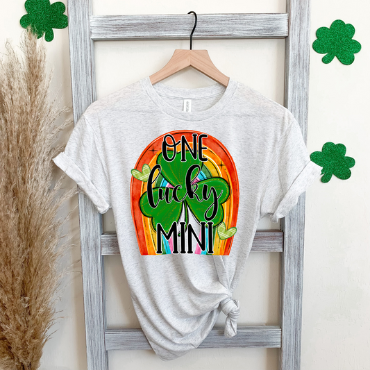 One Lucky Mini Clover And Rainbow
