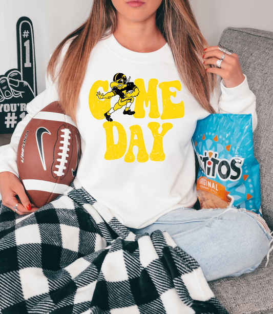 Game day- Iowa Hawkeyes, yellow