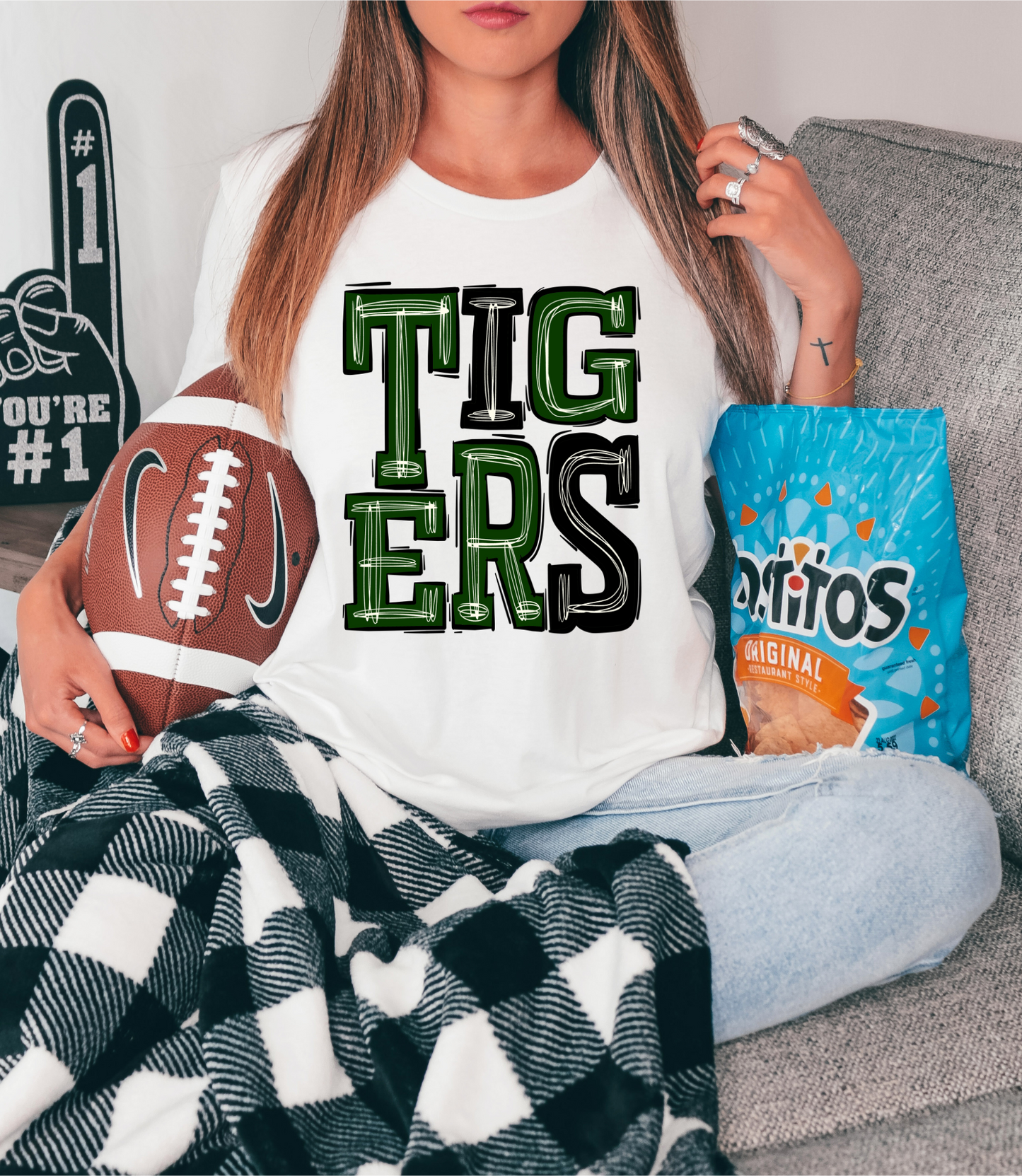 Tigers - green/black letters