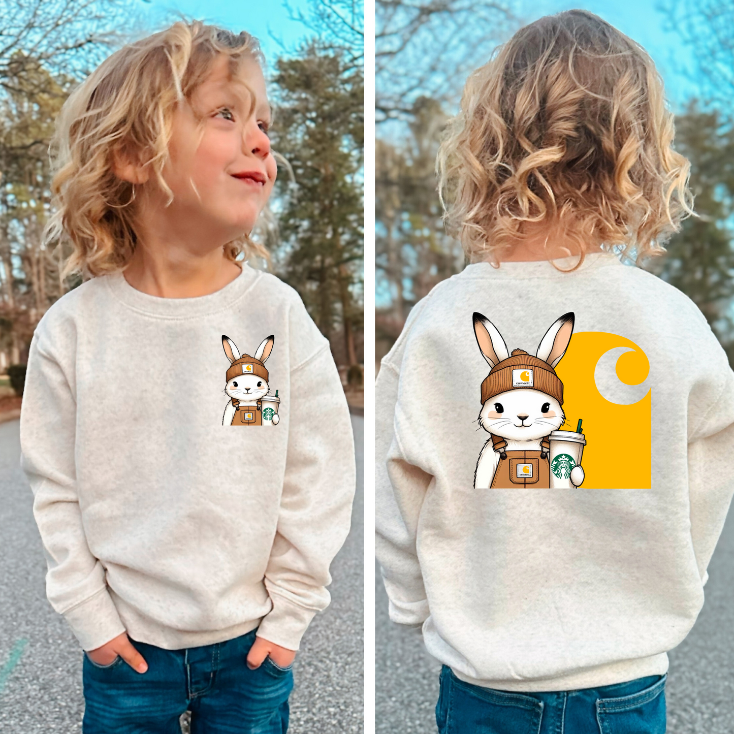 Carhartt Bunny with Coffee-Back