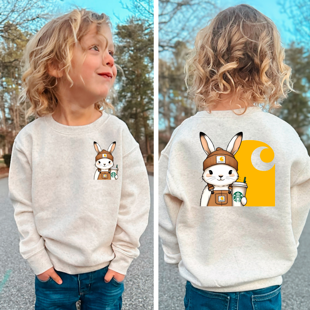 Carhartt Bunny with Coffee-Back