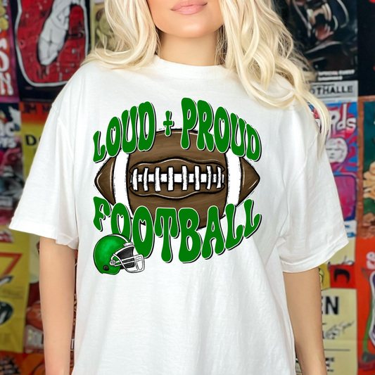 Loud & proud football-green