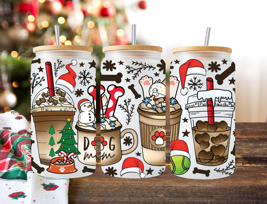 Dog Mom Christmas Drinks - UV Libby Wrap