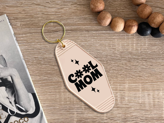 Cool mom - Motel keychain