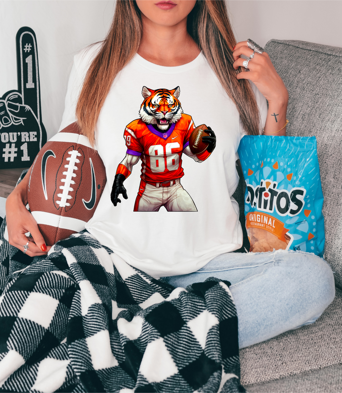 Bengal tiger football player