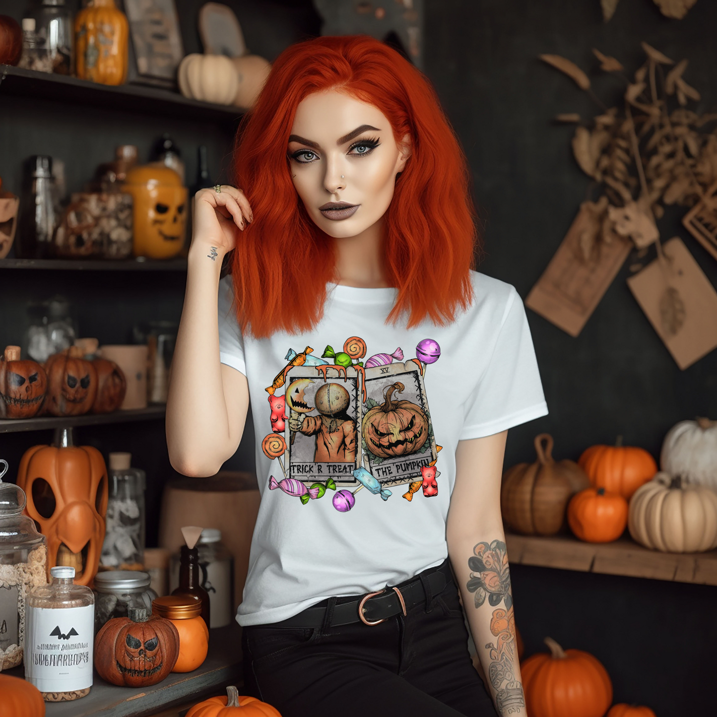 Trick R treat the pumpkin cards