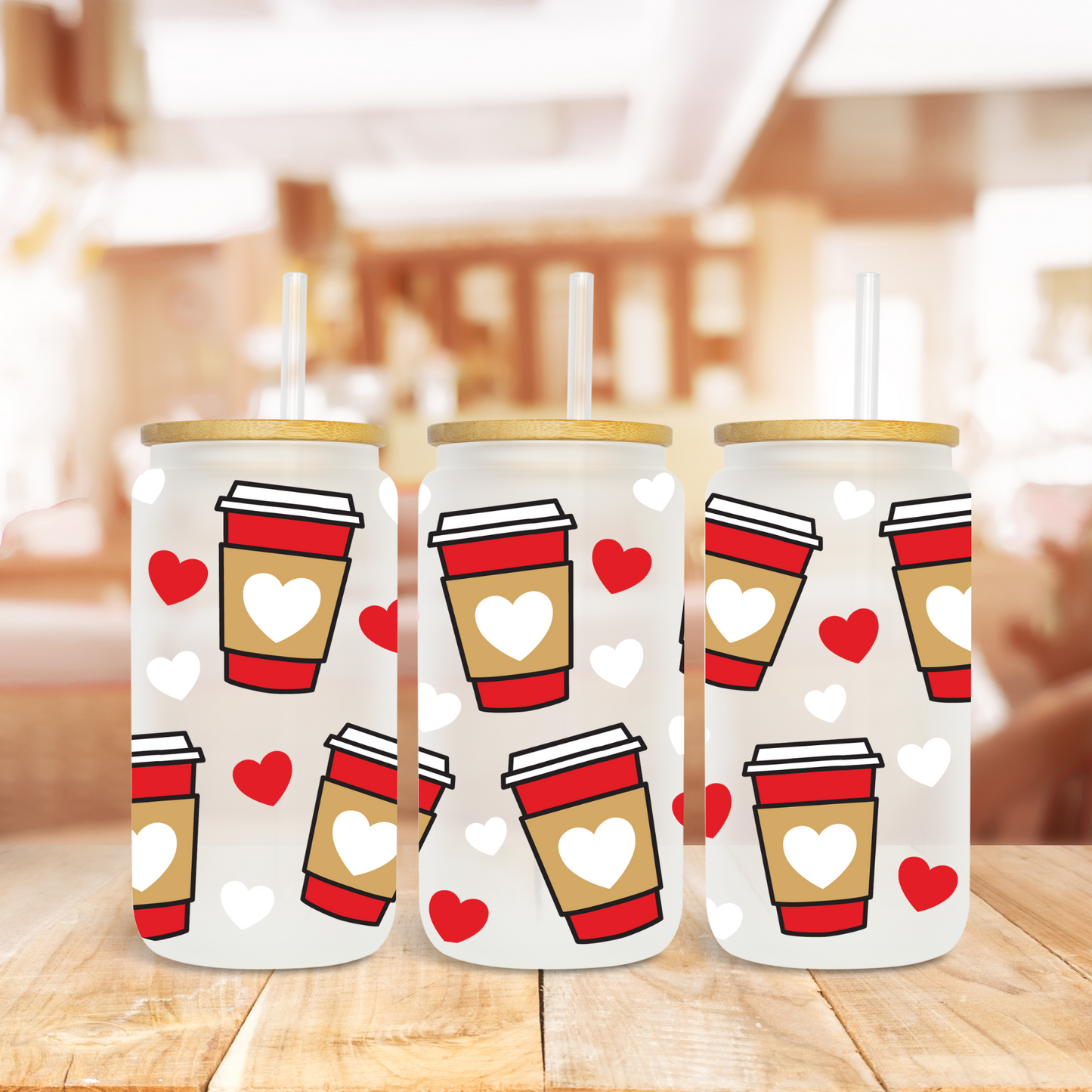 Coffee Heart Sleeve - UV Libby Wrap