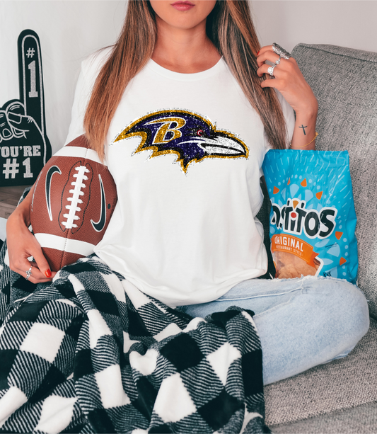 Baltimore Raven - faux sequin