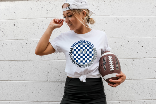 Indianapolis- Checkered Smiley