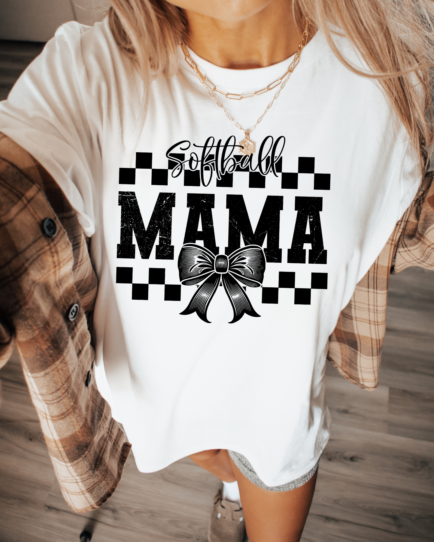 Softball Mama Bow