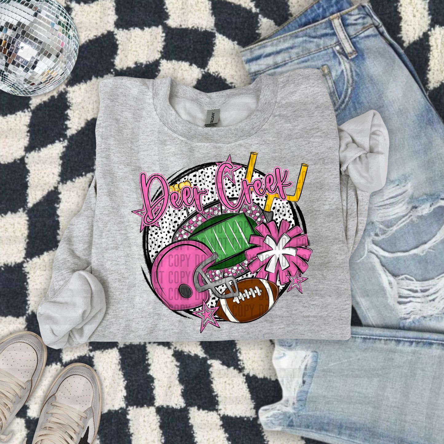 Deer Creek (football round pink)