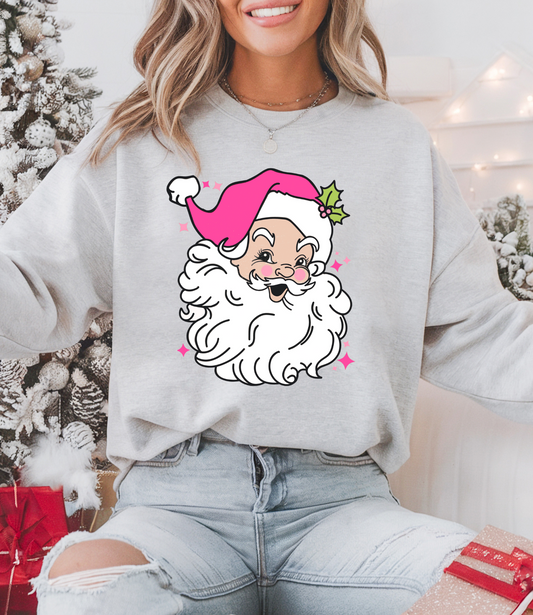 Hot Pink Hat Santa