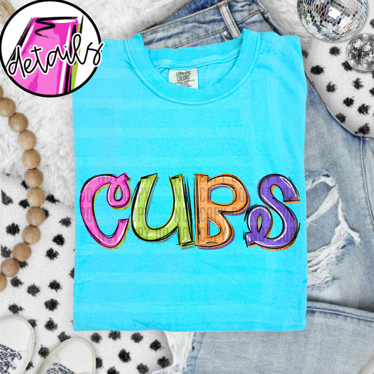 DOODLE COLORFUL CUBS