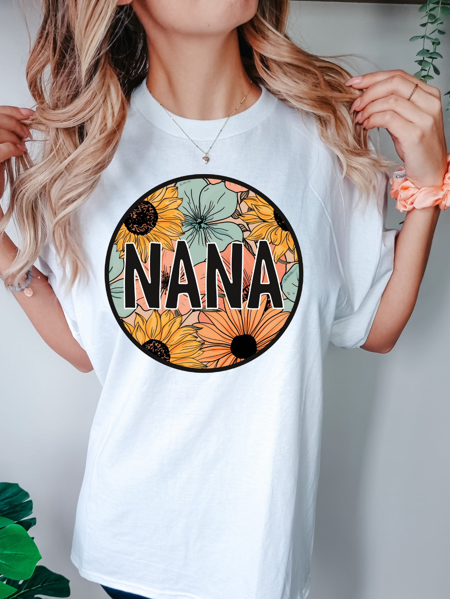 Nana, sunflower background