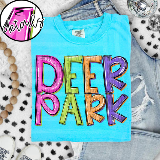 DOODLE COLORFUL DEER PARK