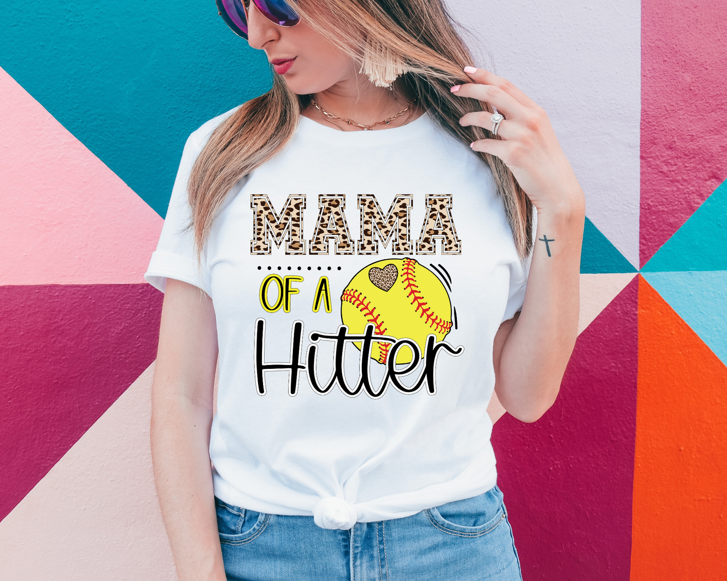 Mama of a hitter, softball