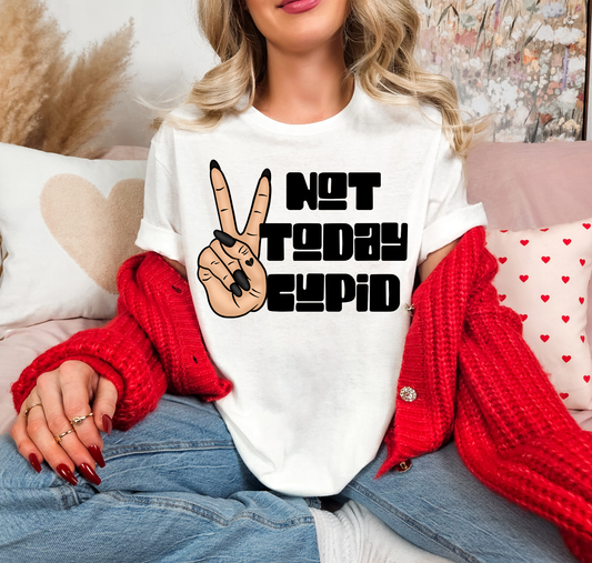 Not Today Cupid Peace Sign Light