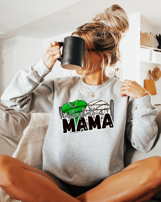 Volleyball Mama (green jersey)