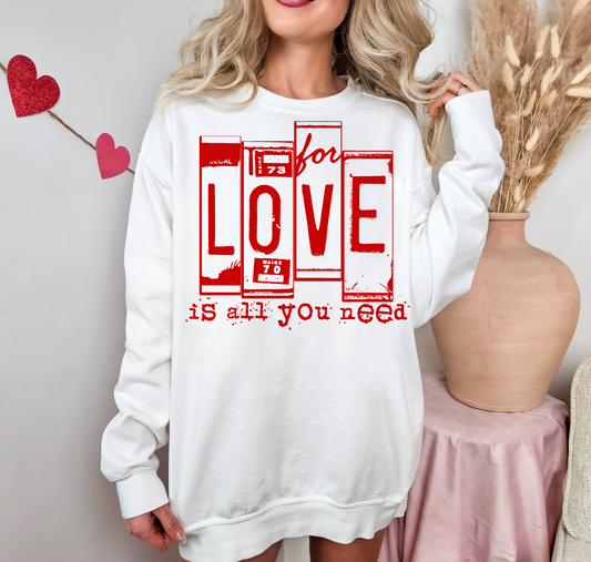 Love Is Just A Game License Plates Red