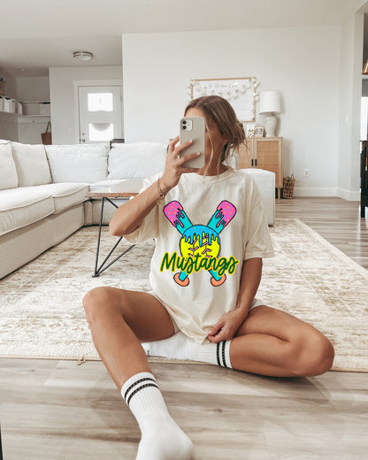 Personalized Drip Softball Mascot