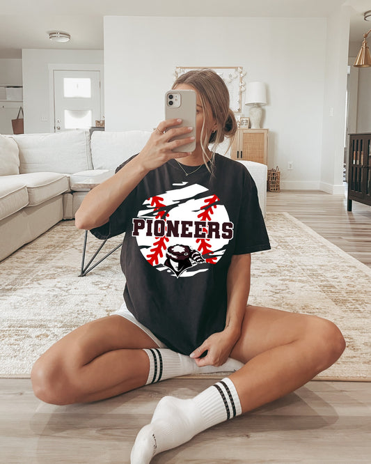 Personalized Baseball with mascot logo and name