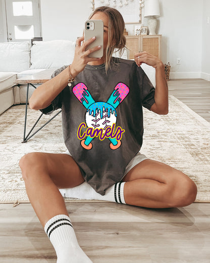 Personalized Drip Baseball Mascot