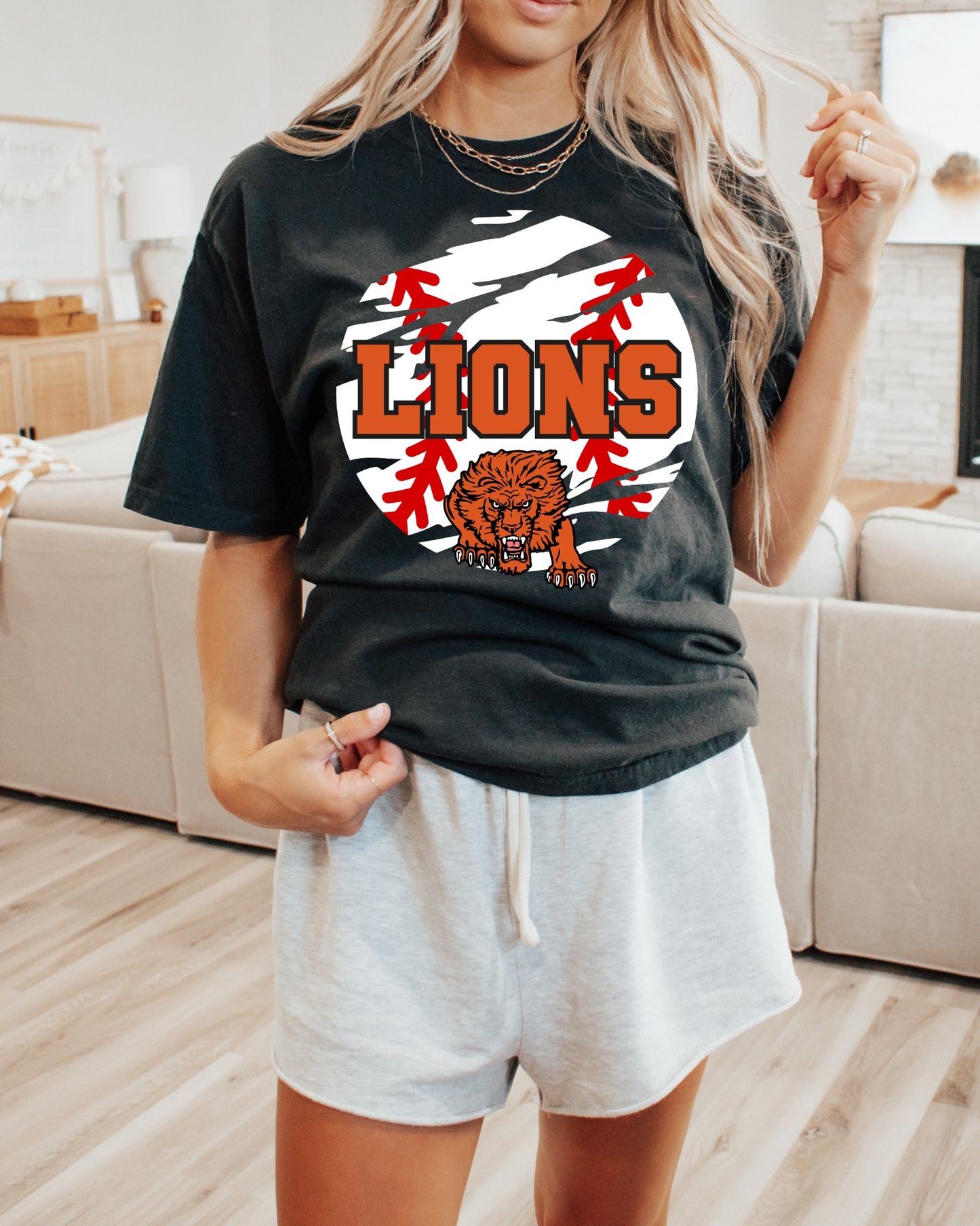 Personalized Baseball with mascot logo and name