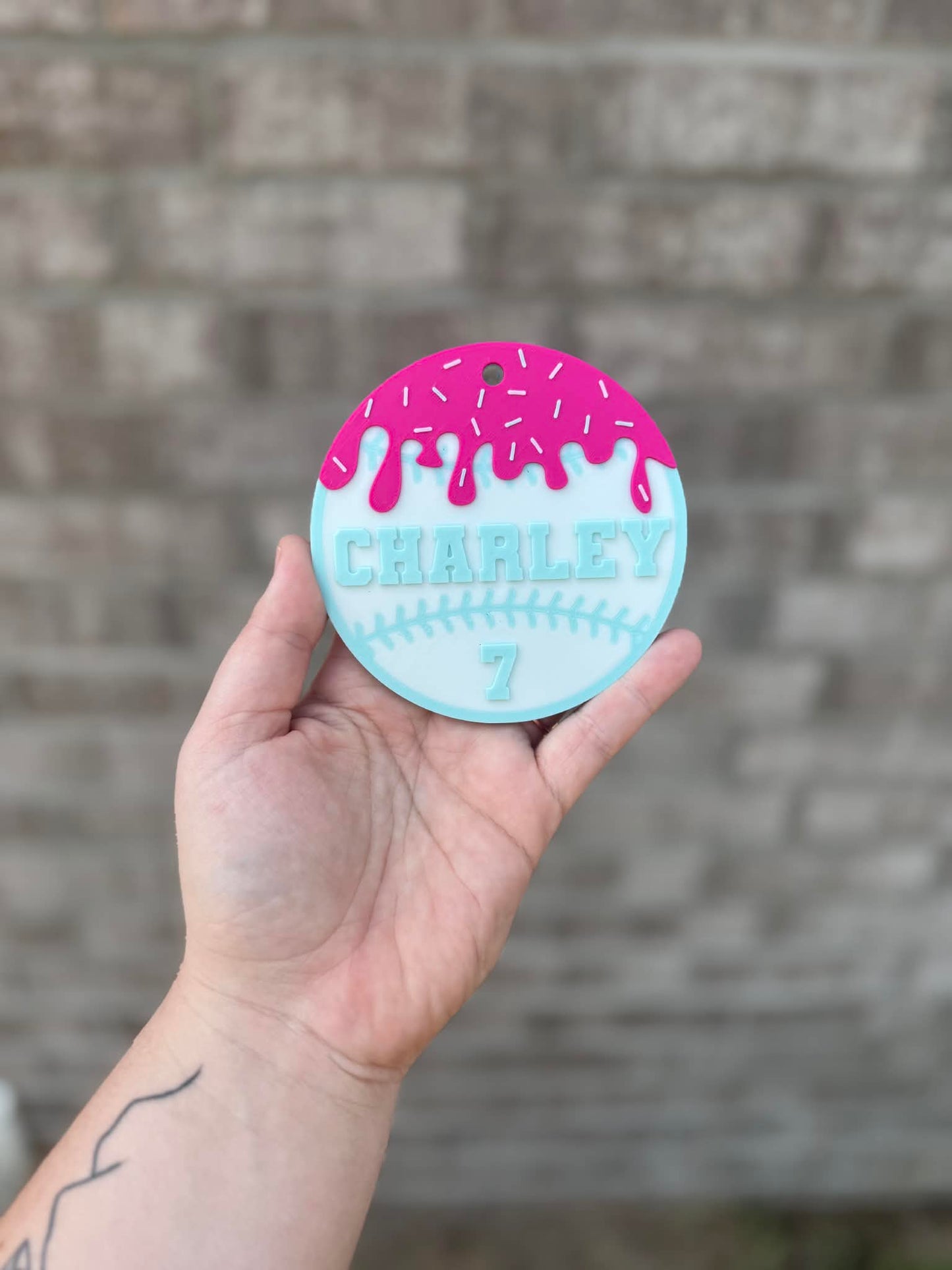 Ice Cream Drip Bag Tags - B Ball S Ball