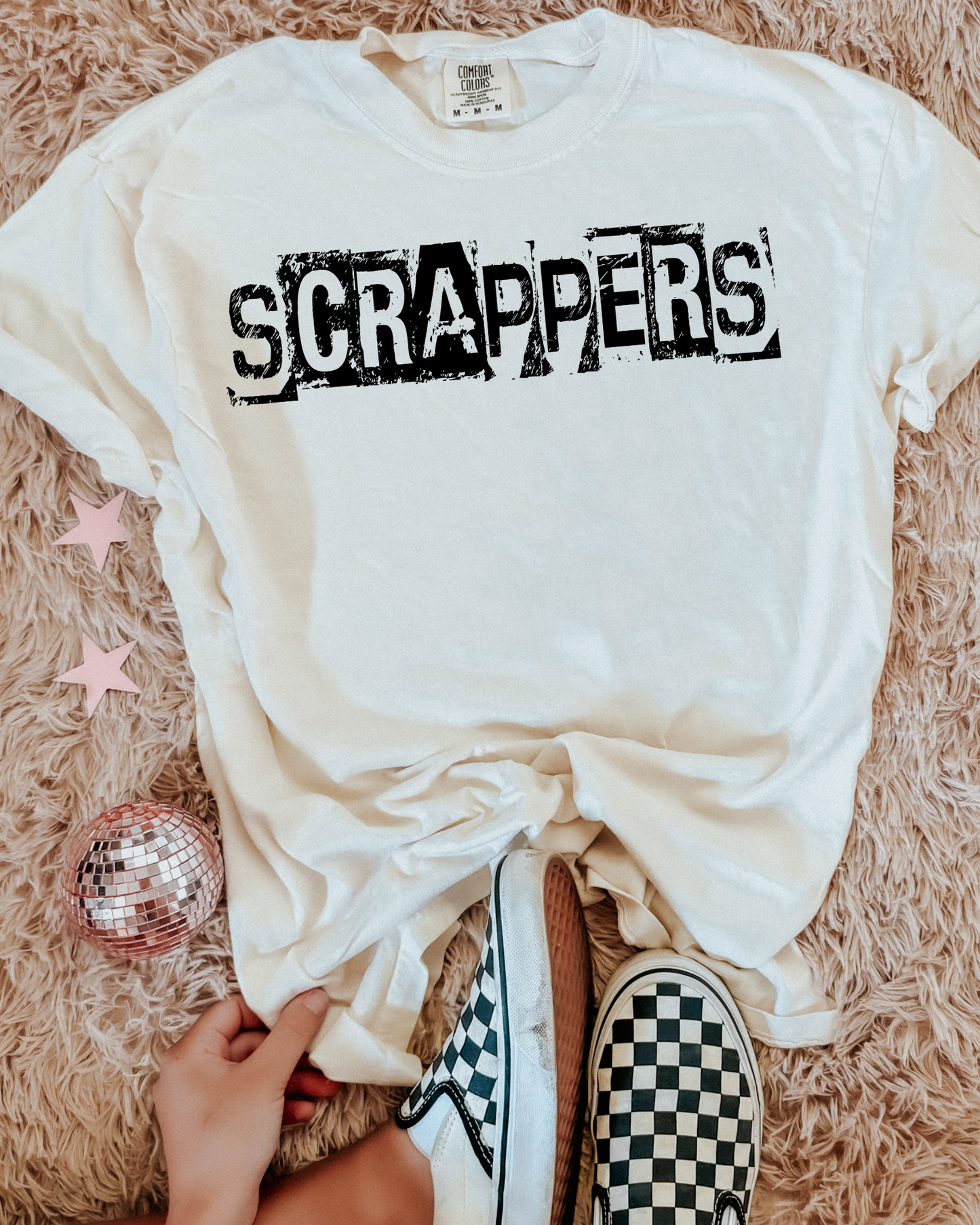 Scrappers Black And White Spray Paint Letters
