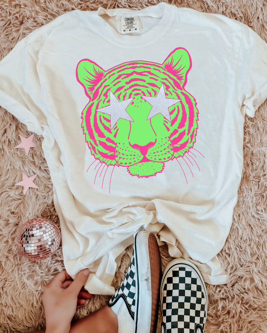 Tiger Green And Pink