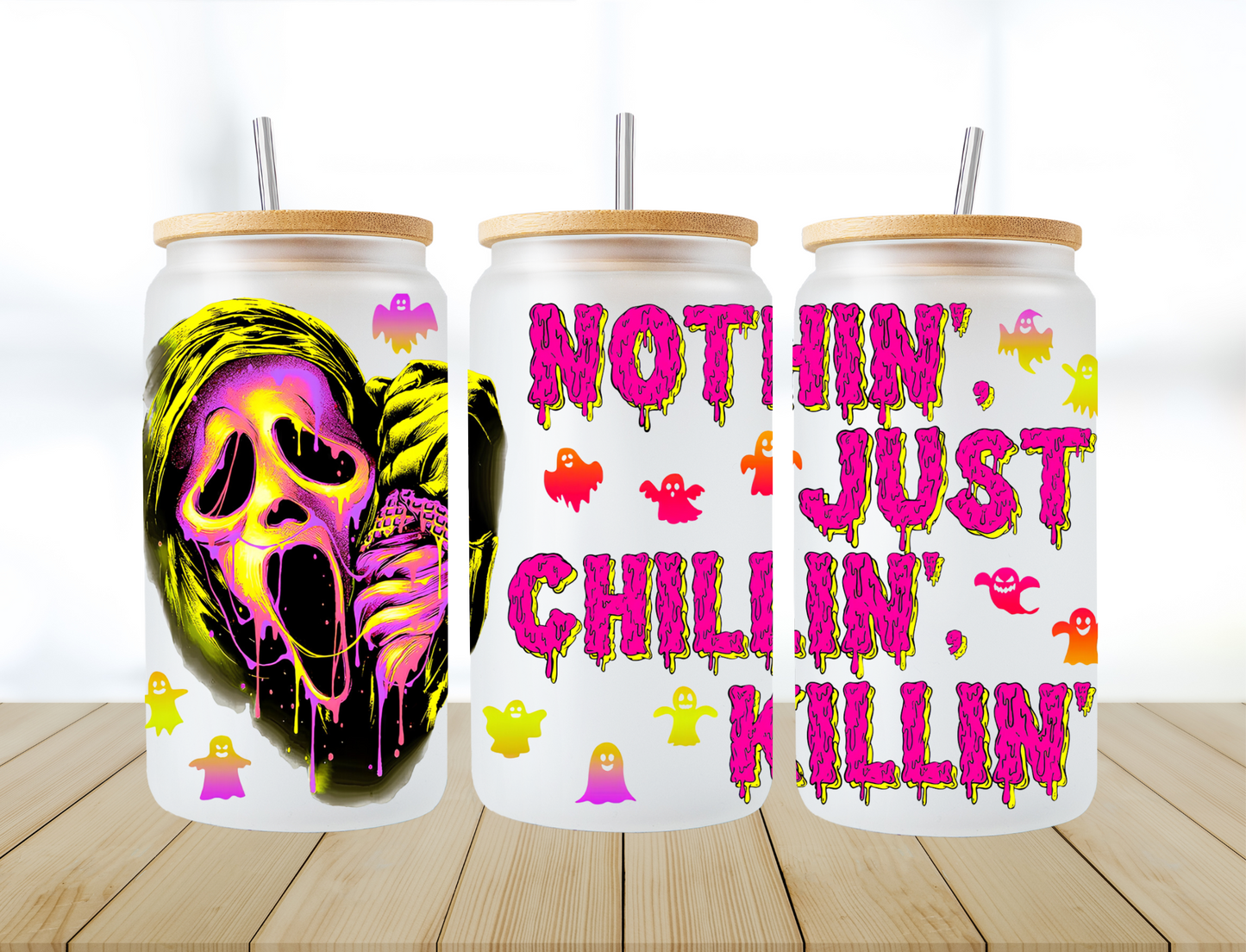 Nothin just chillin, killin - UV Libby Wrap
