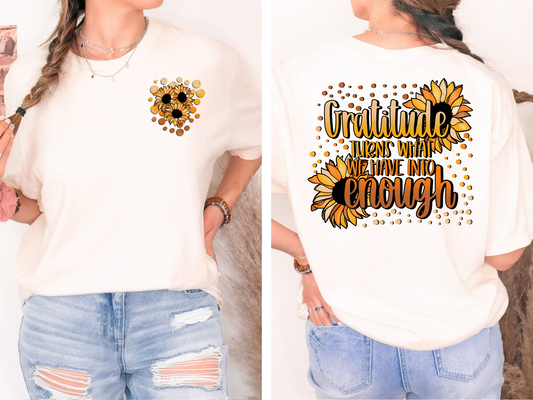 Gratitude turns what we have into enough - back