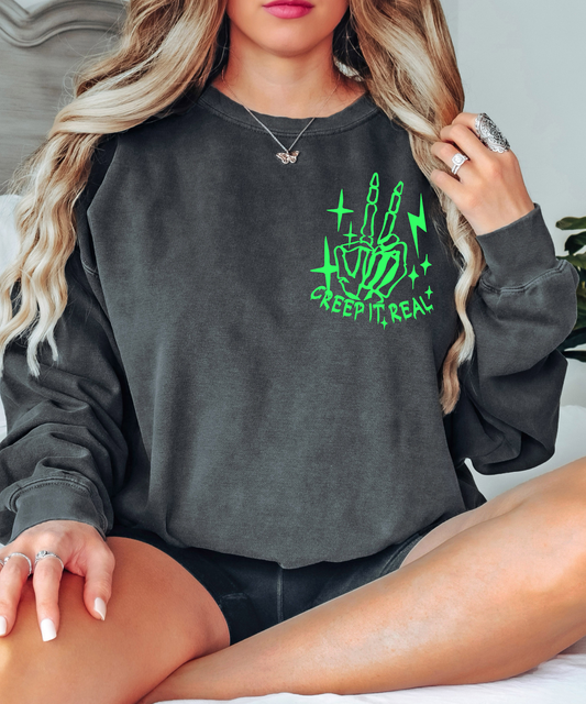 Creep it real with hand, green-front