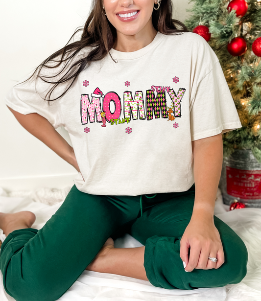 Mommy Grinch Christmas Doodle