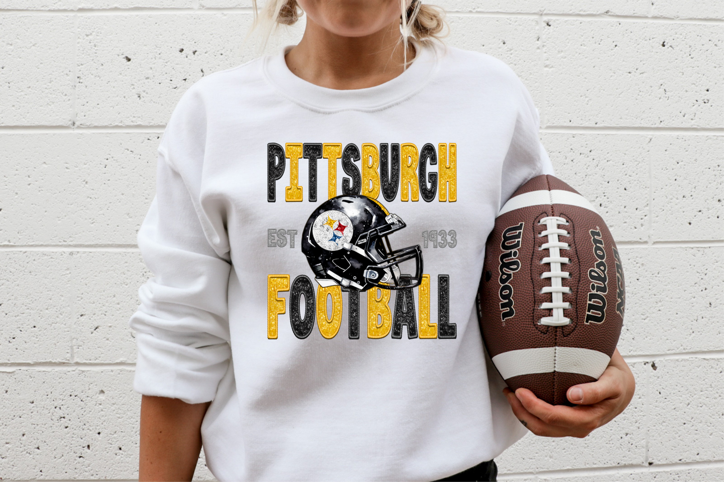 Pittsburgh Football Est 1933- Yellow & BLACK
