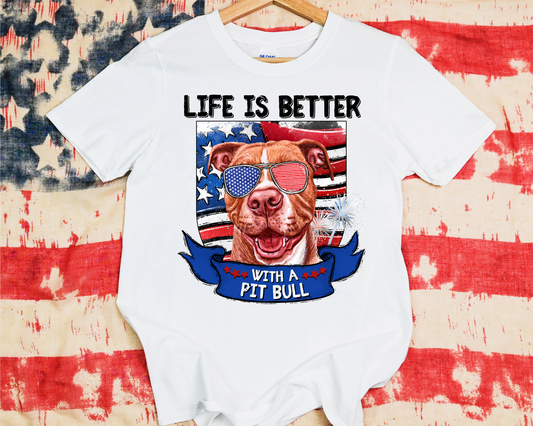Life Is Better With A Brown Pitbull