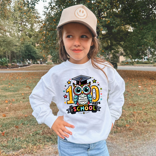 100 Days Owl- DTF TRANSFER