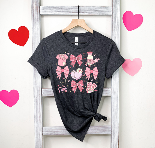 Valentines Medical Field Hearts