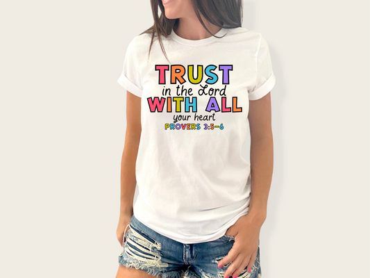 Trust in the lord with all your heart Colored